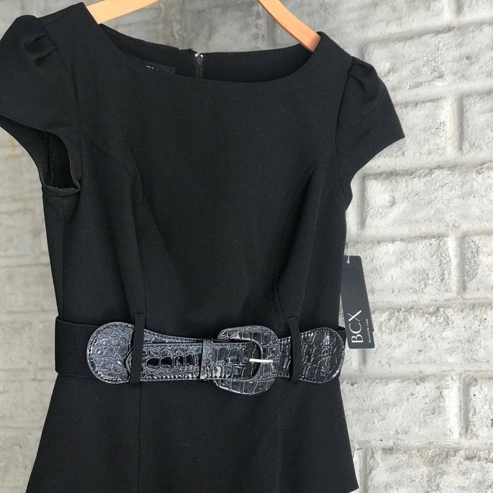 NWT BCX Fitted super cute black Dress